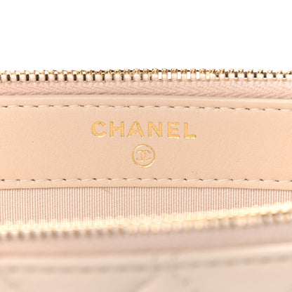 Chanel Lambskin Quilted Small Clutch With Chain Off White 8 of 13