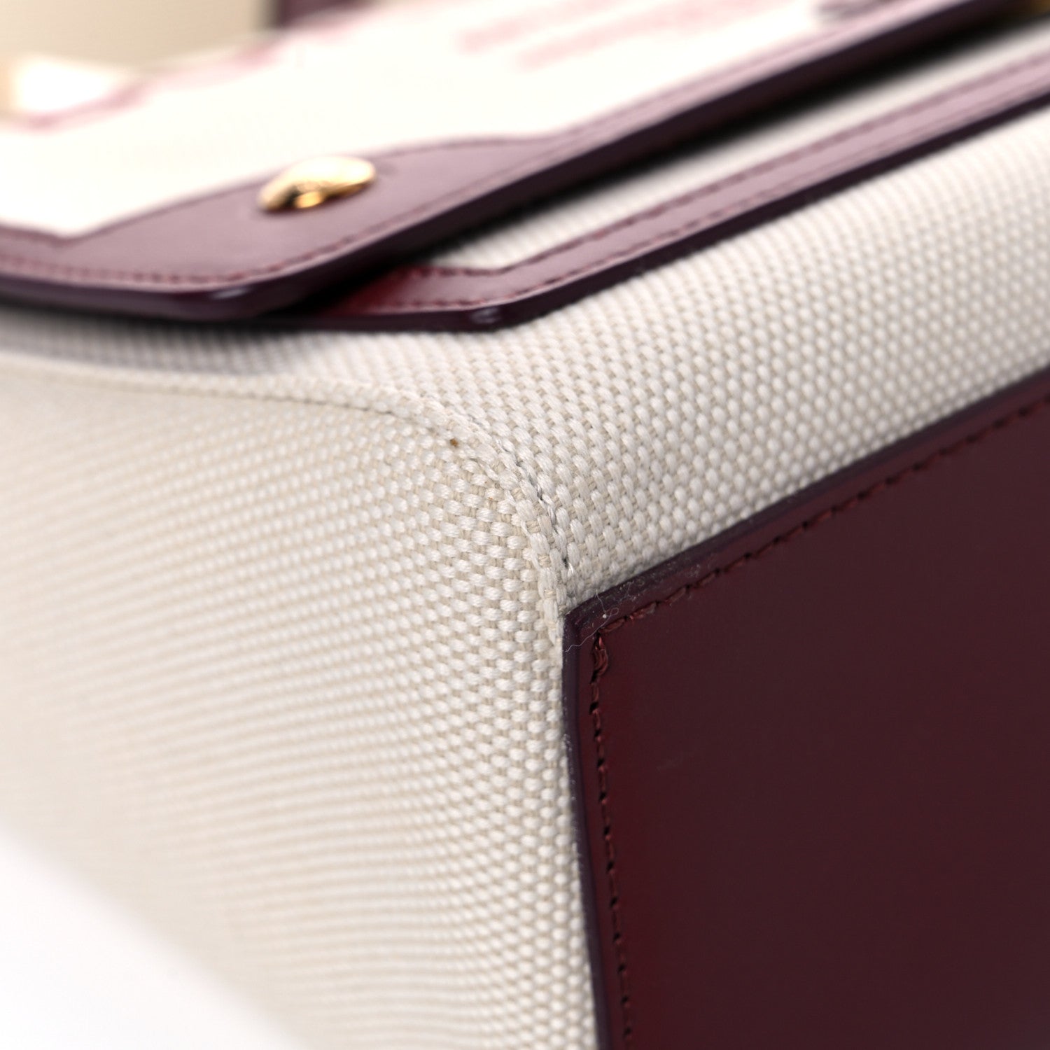 Burberry Canvas Horseferry Print Note Crossbody Bag Natural Tan Fiery Red 9 of 13