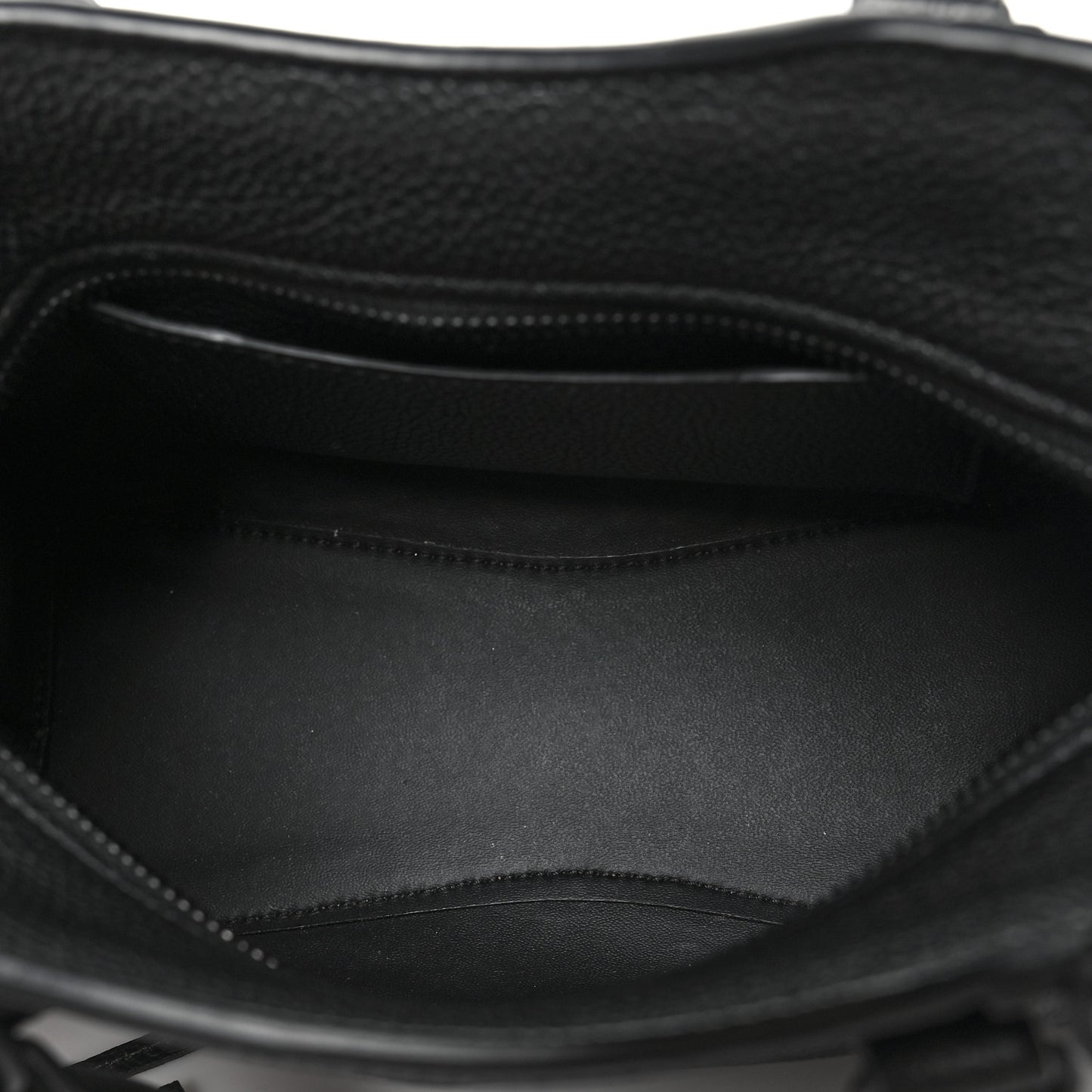 Grained Calfskin Neo Classic Black Hardware Mini City Black