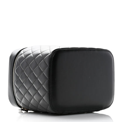 Chanel Lambskin Quilted Large Vanity Pouch Black 4 of 10