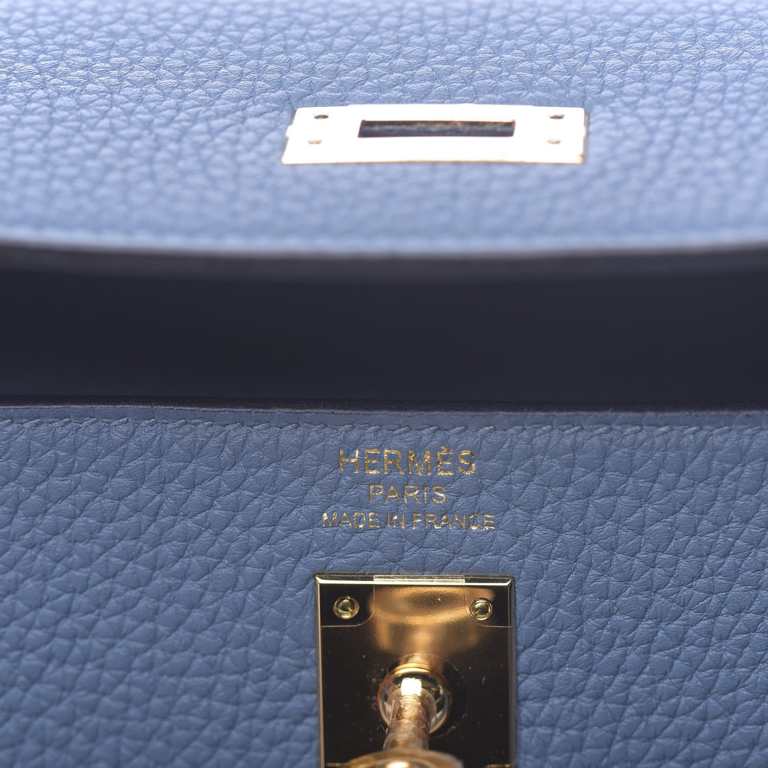 Hermes Togo Kelly Retourne 25 Azur 9 of 41