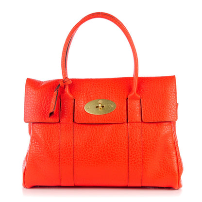 Mulberry Shiny Grain Bayswater Flame 1 of 8