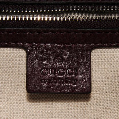 Gucci Python Large New Bamboo Top Handle Bag Bordeaux 5 of 9