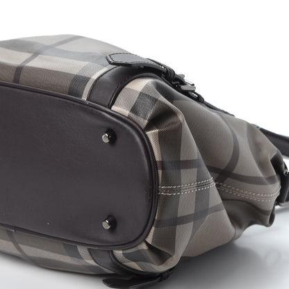 Burberry Smoked Check Small Northfield Tote Black 6 of 10