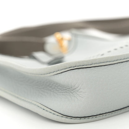 Hermes Taurillon Clemence Amazone Evelyne TPM Bleu Pale Etain 9 of 11