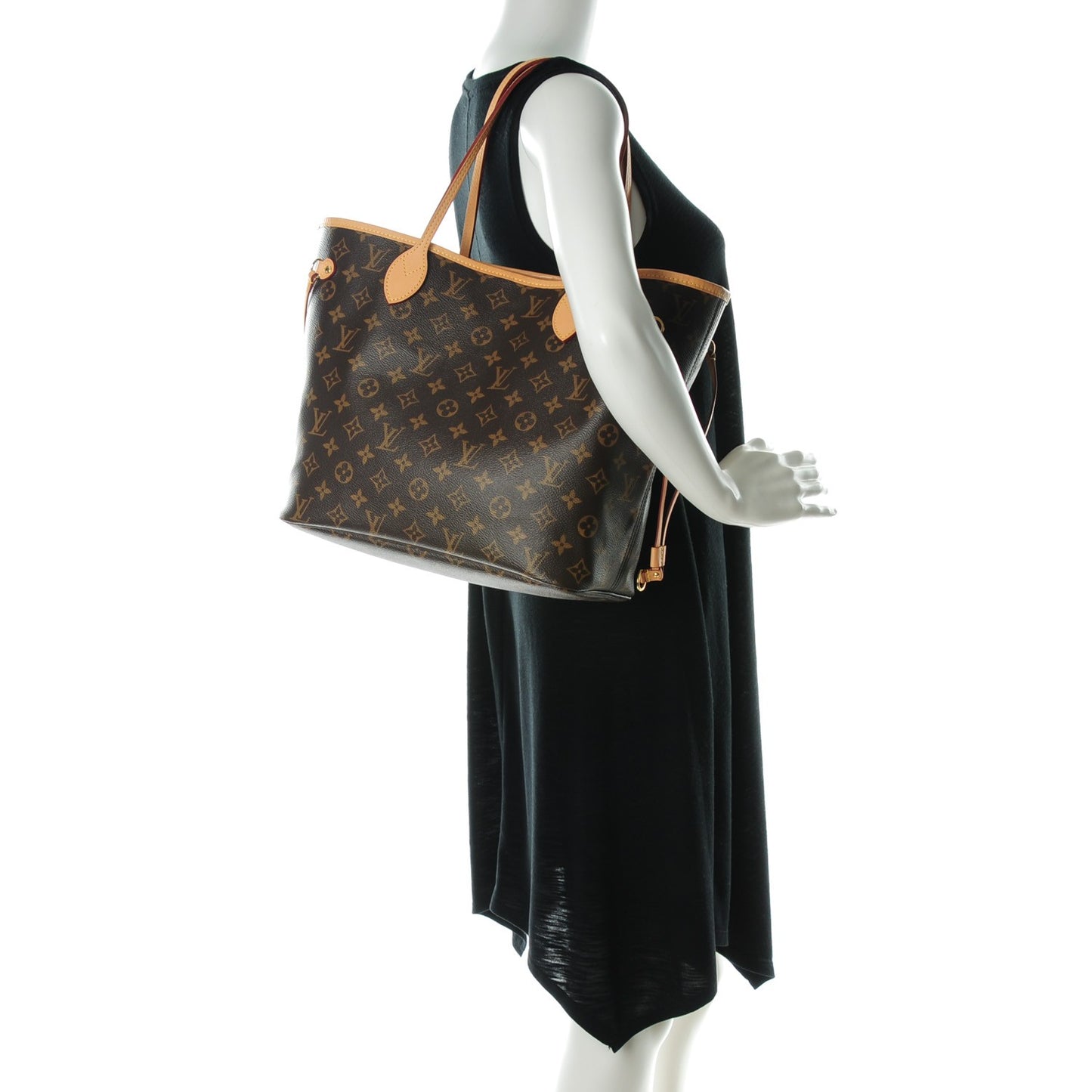 Louis Vuitton Monogram Neverfull MM Rose Ballerine 148400