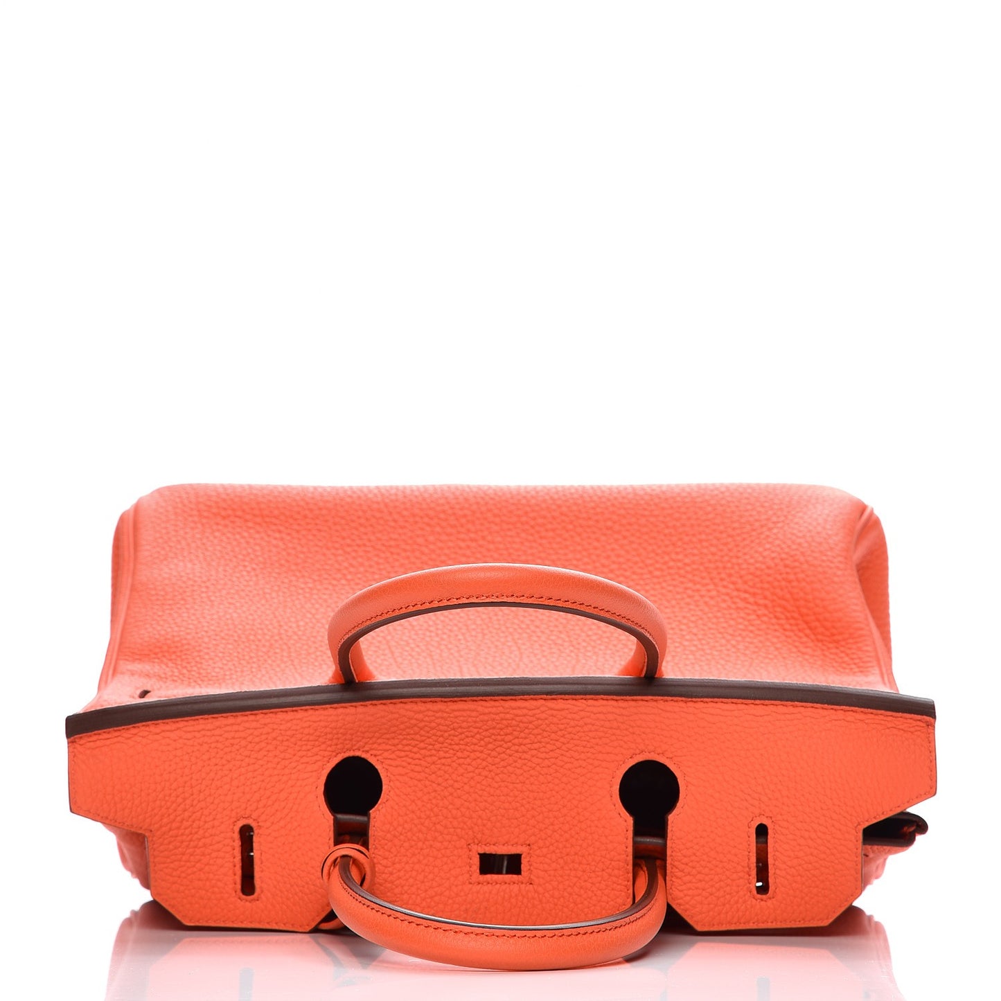 Taurillon Clemence Birkin 30 Orange Poppy