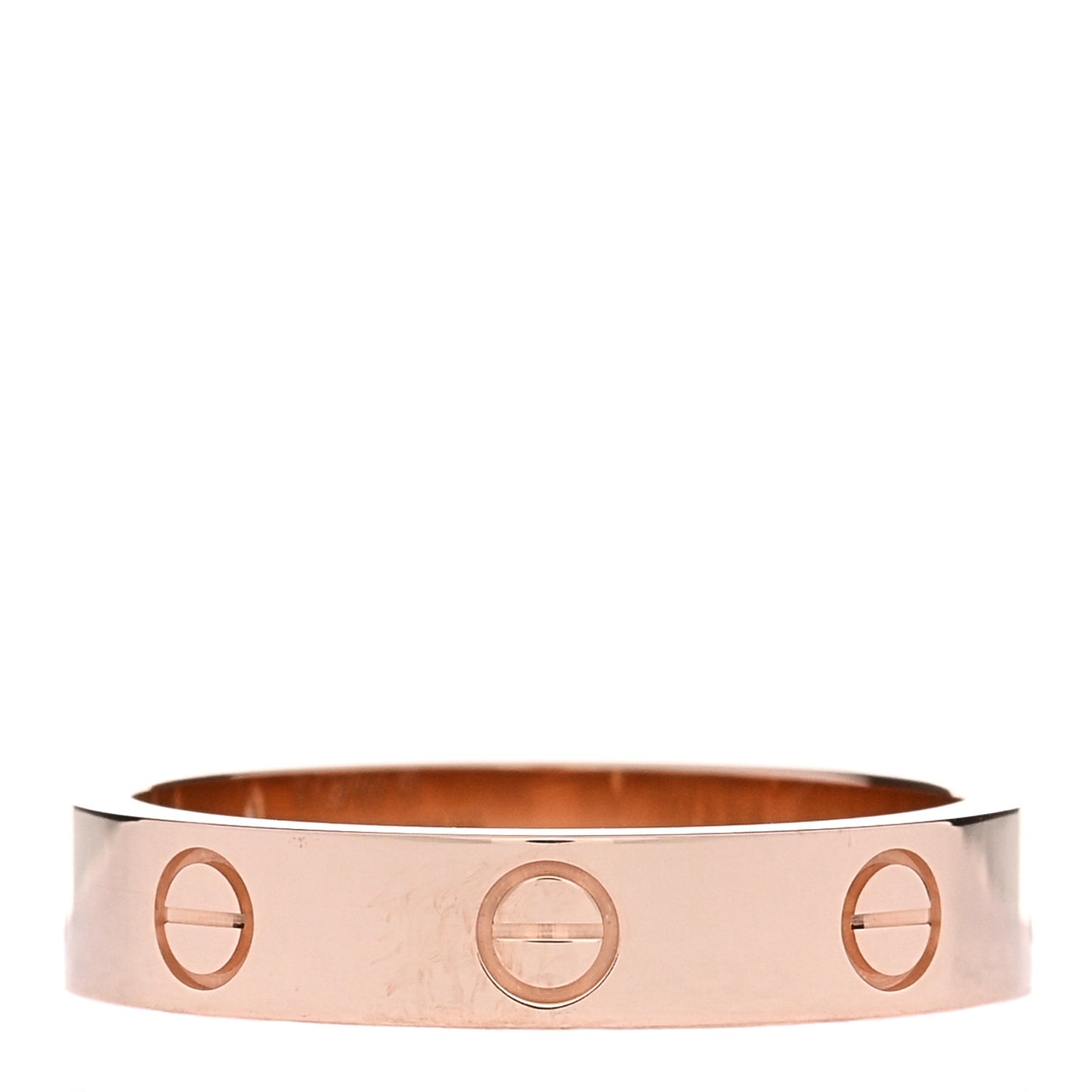 18K Pink Gold Diamond 4mm LOVE Wedding Band Ring 54 6.75