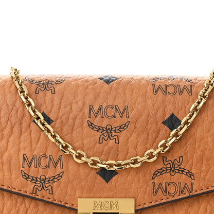 MCM Visetos Millie Wallet On Chain Cognac 8 of 10