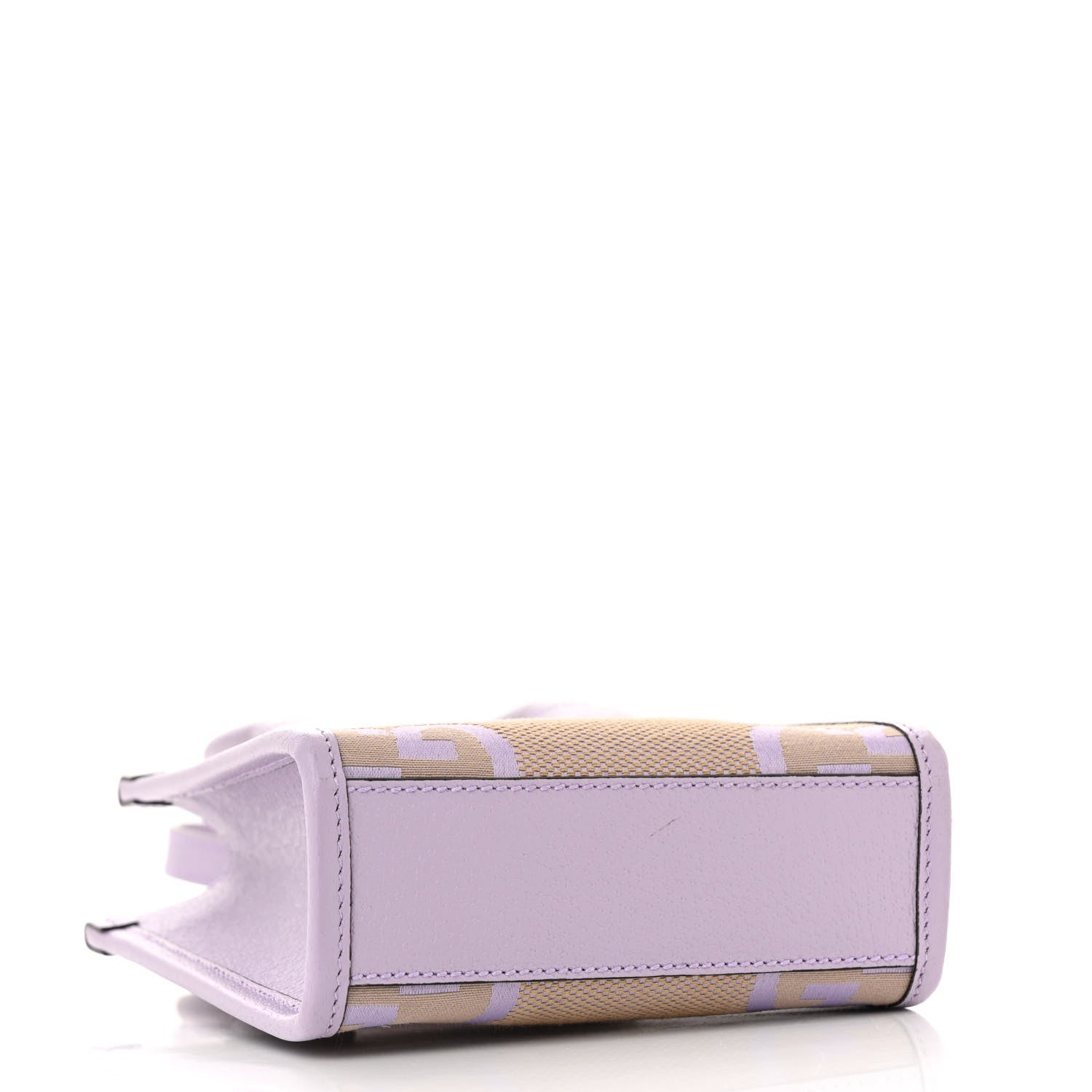 Gucci Monogram Jumbo GG Textured Dollar Calfskin Mini Tote Bag Beige Lapis 4 of 13