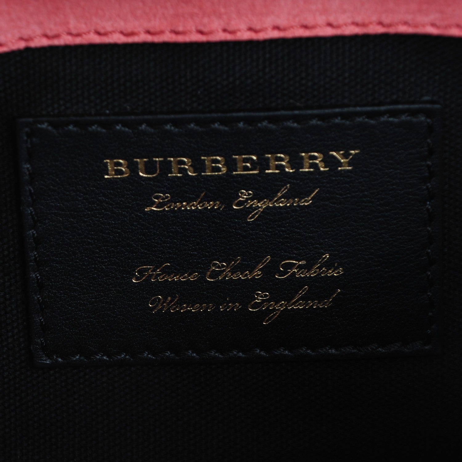 Burberry Derby Calfskin House Check Small Macken Crossbody Bag Copper Pink 6 of 7