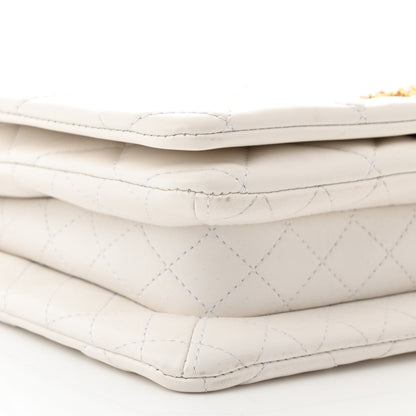 Chanel Lambskin Quilted On And On Small Chain Flap White 9 of 10