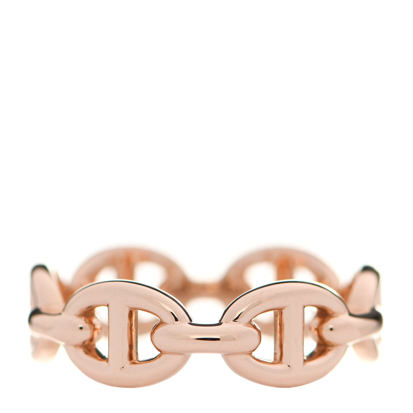 18K Rose Gold PM Chaine D'Ancre Enchainee Ring 51 5.75