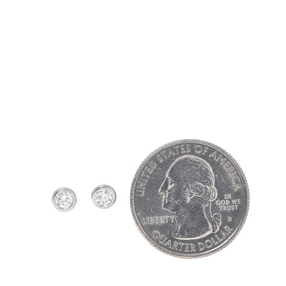Tiffany Platinum Diamond .28ctw Elsa Peretti Diamonds By The Yard Earrings 2 of 4