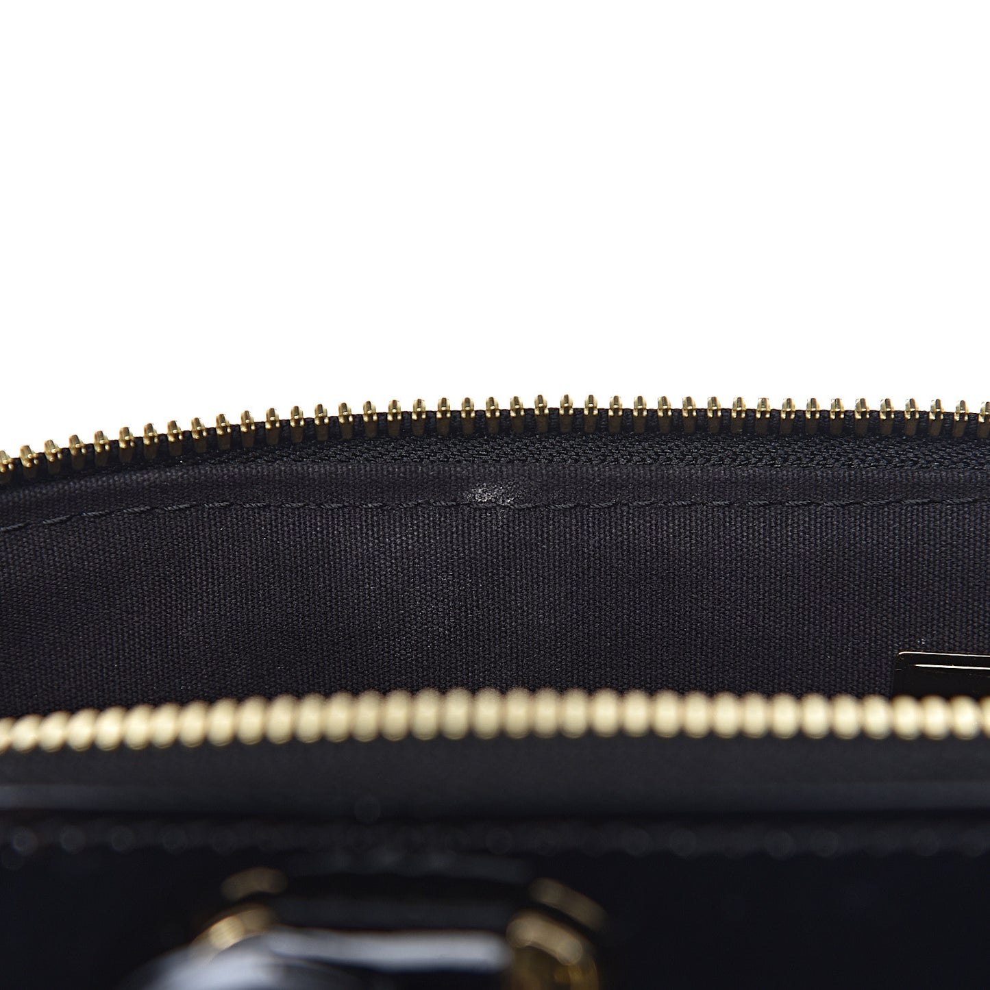 Patent Calfskin Miroir Tote Black