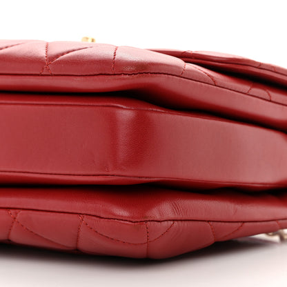 Chanel Lambskin Quilted Small Trendy CC Flap Dual Handle Bag Red 10 of 17