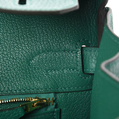 Hermes Taurillon Clemence Birkin 30 Vert Vertigo 21 of 34