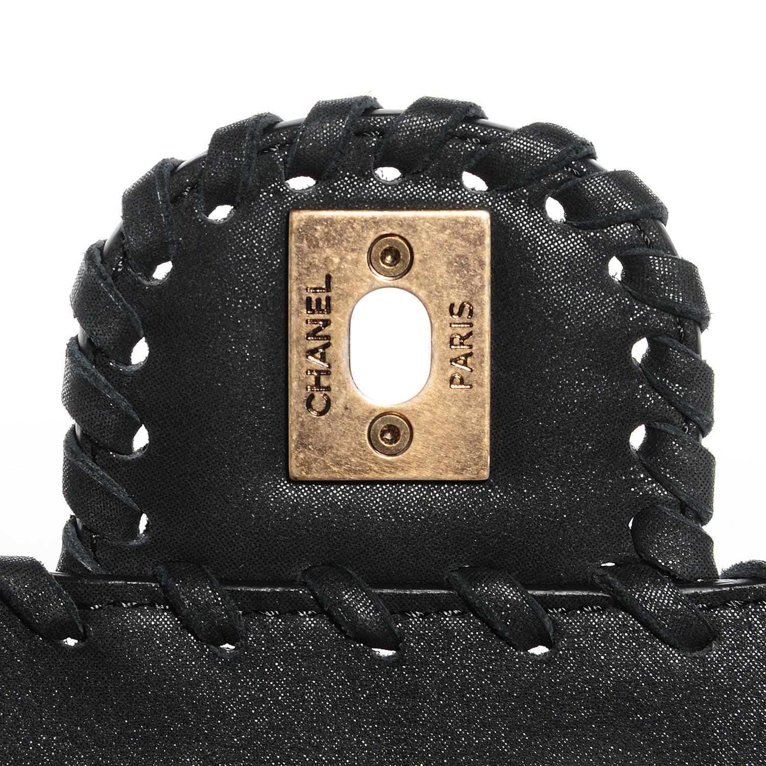 Chanel Metallic Calfskin Small Happy Stitch Flap Black 6 of 9