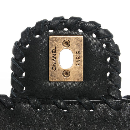 Chanel Metallic Calfskin Small Happy Stitch Flap Black 6 of 9