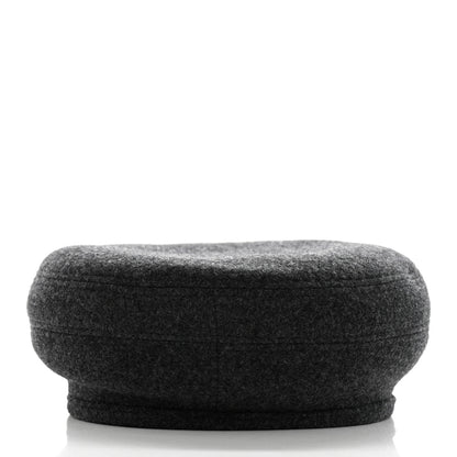 Hermes Wool Cashmere Saint Honore Clou De Selle Beret Black 4 of 8