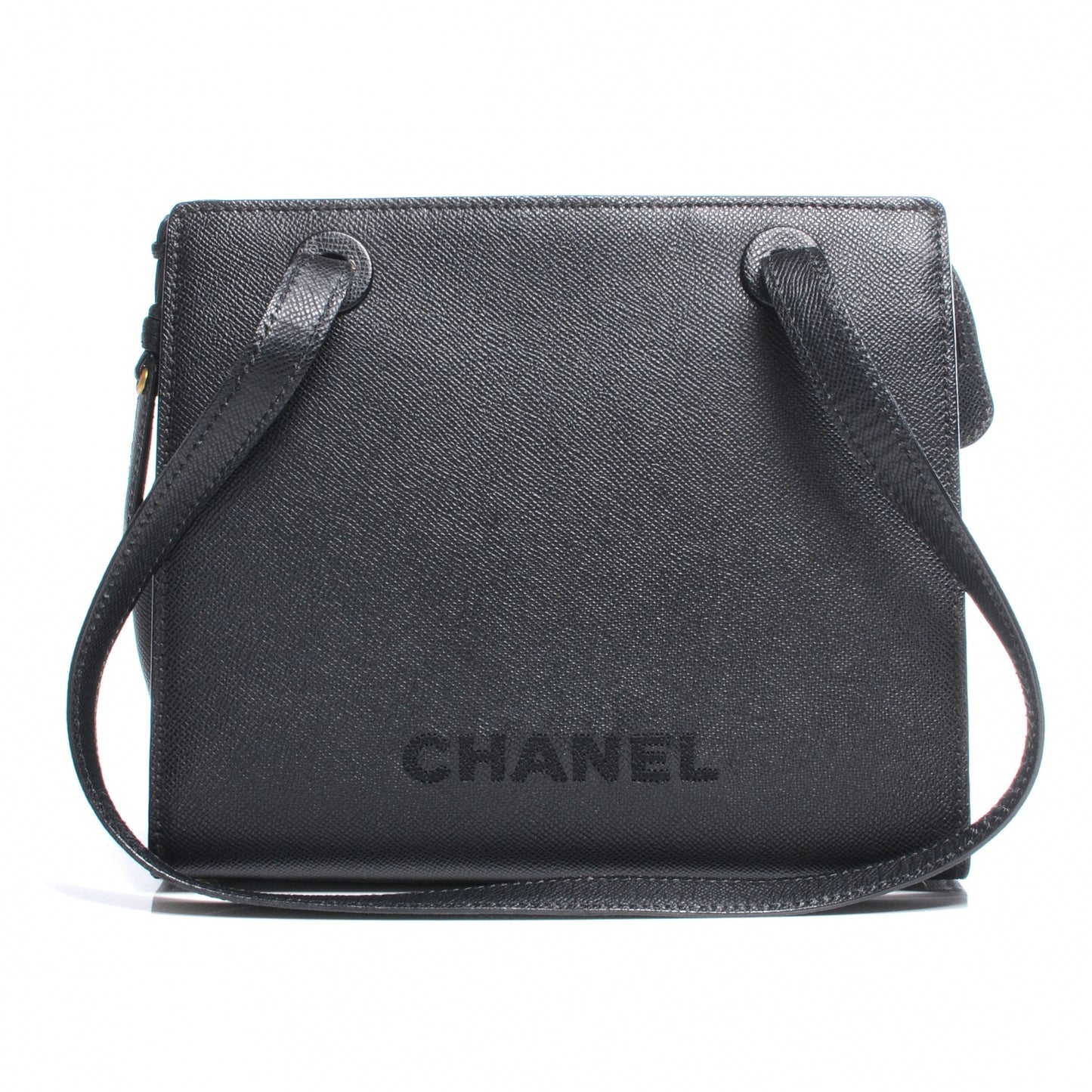 Caviar Simple Shoulder Bag Black