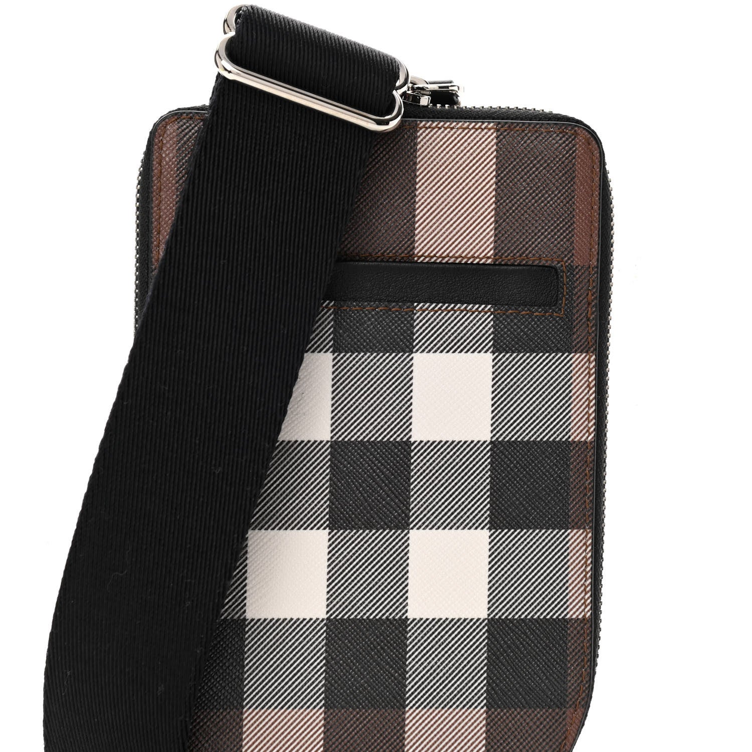 Burberry E-Canvas Giant Check Pouch Dark Birch 9 of 11