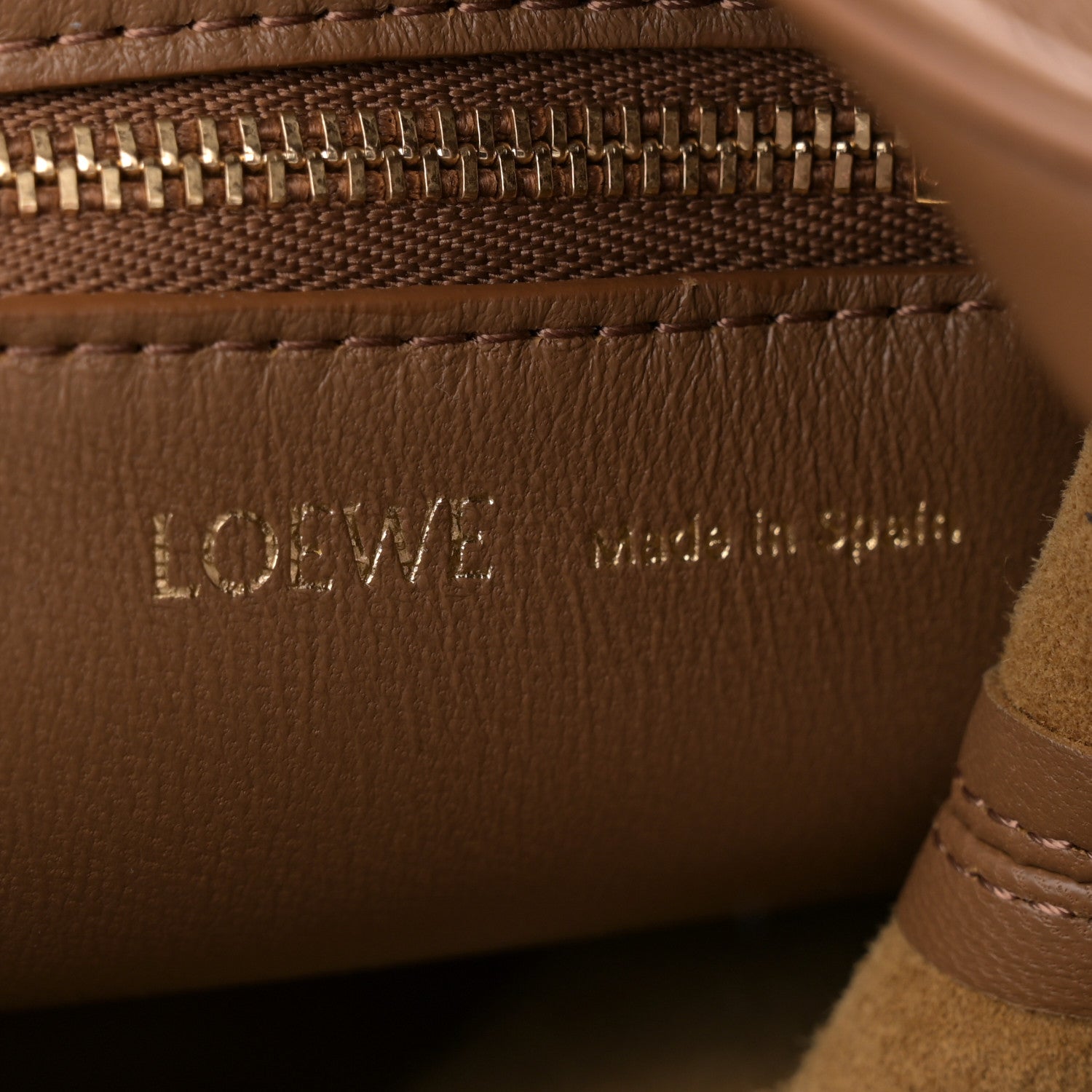 Loewe Nappa Small Squeeze Bag Oak 6 of 9