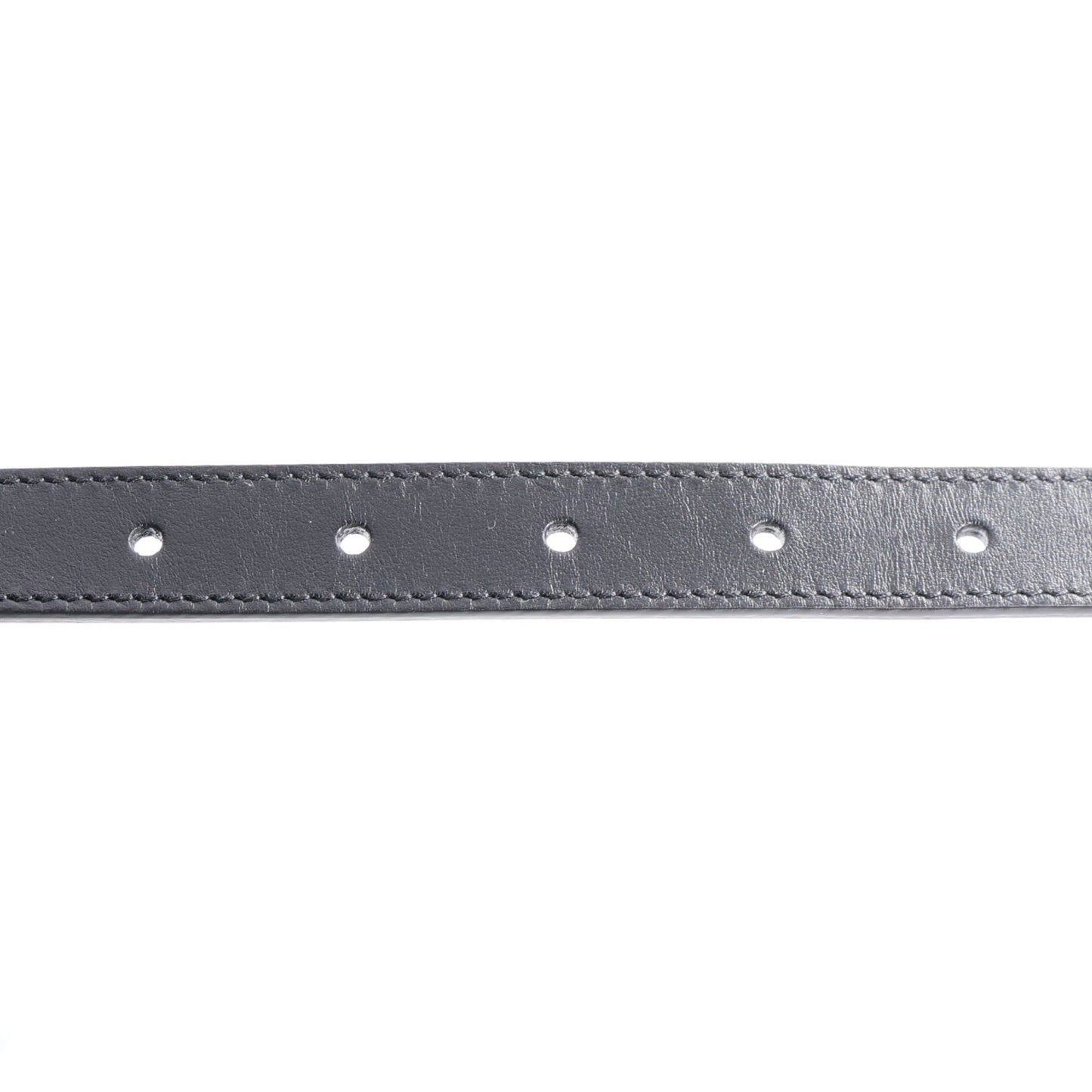 Plutone Calfskin Palladium Double G 20mm Belt 85 34 Black