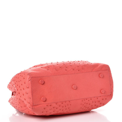 Nancy Gonzalez Ostrich Crocodile Cherry Tote Pink 5 of 9