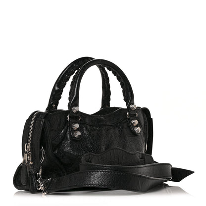 Balenciaga Agneau Giant 12 Silver Hardware Mini City Black 4 of 17