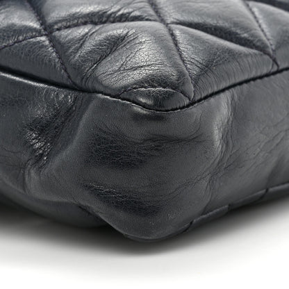 Chanel Lambskin Quilted Flap Waist Belt Bag 70 28 Navy 11 of 17