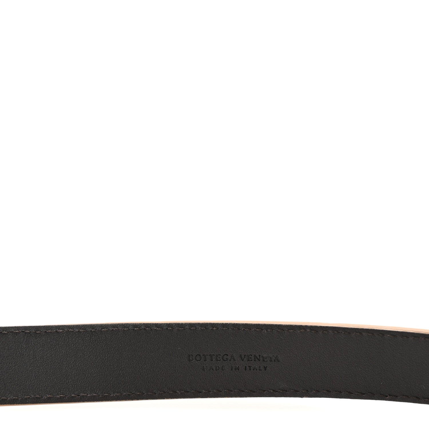 Bottega Veneta Nappa Snakeskin Intrecciato Wrap 20mm Belt Cammello 3 of 5