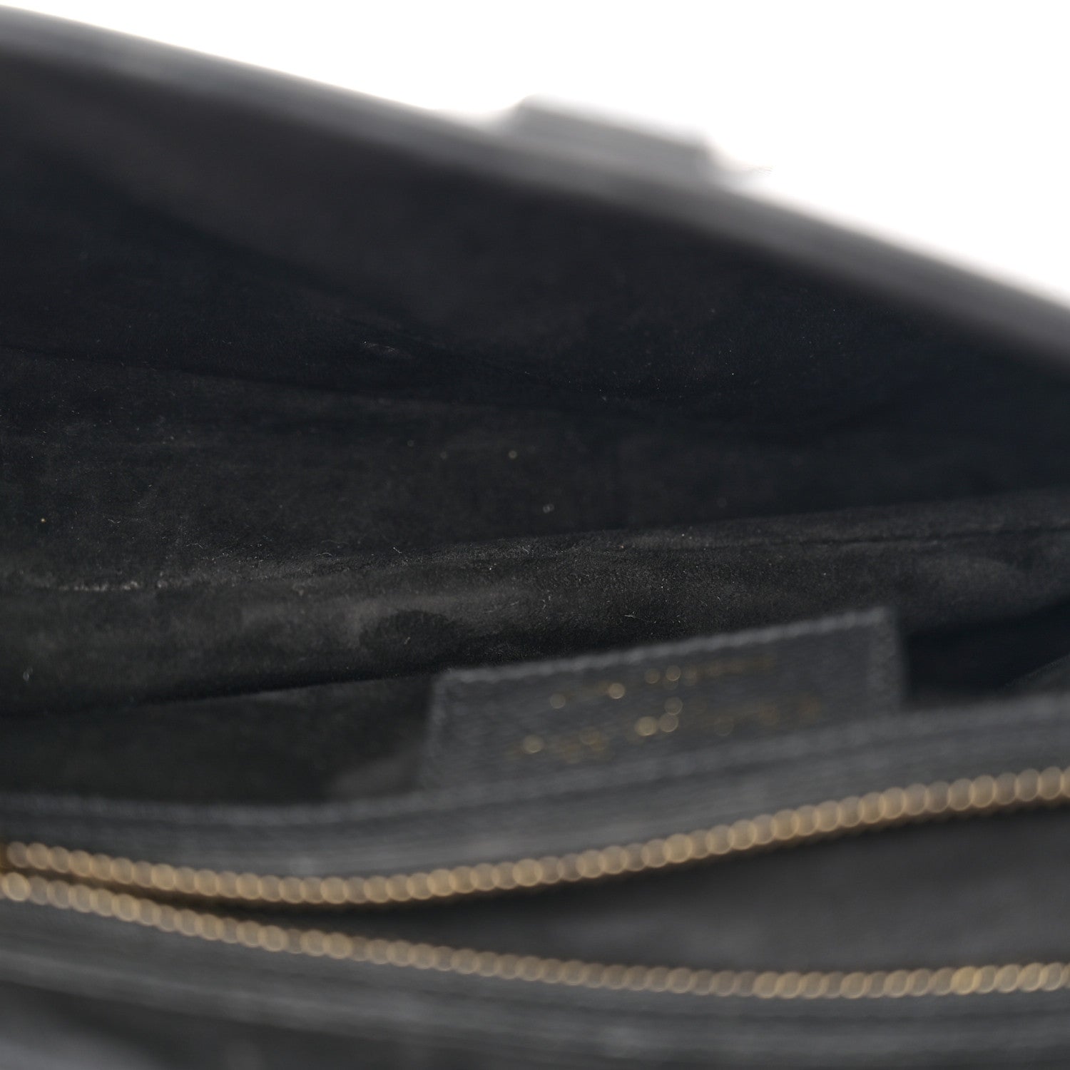 Christian Dior Grained Calfskin Saddle Bag Black 5 of 11