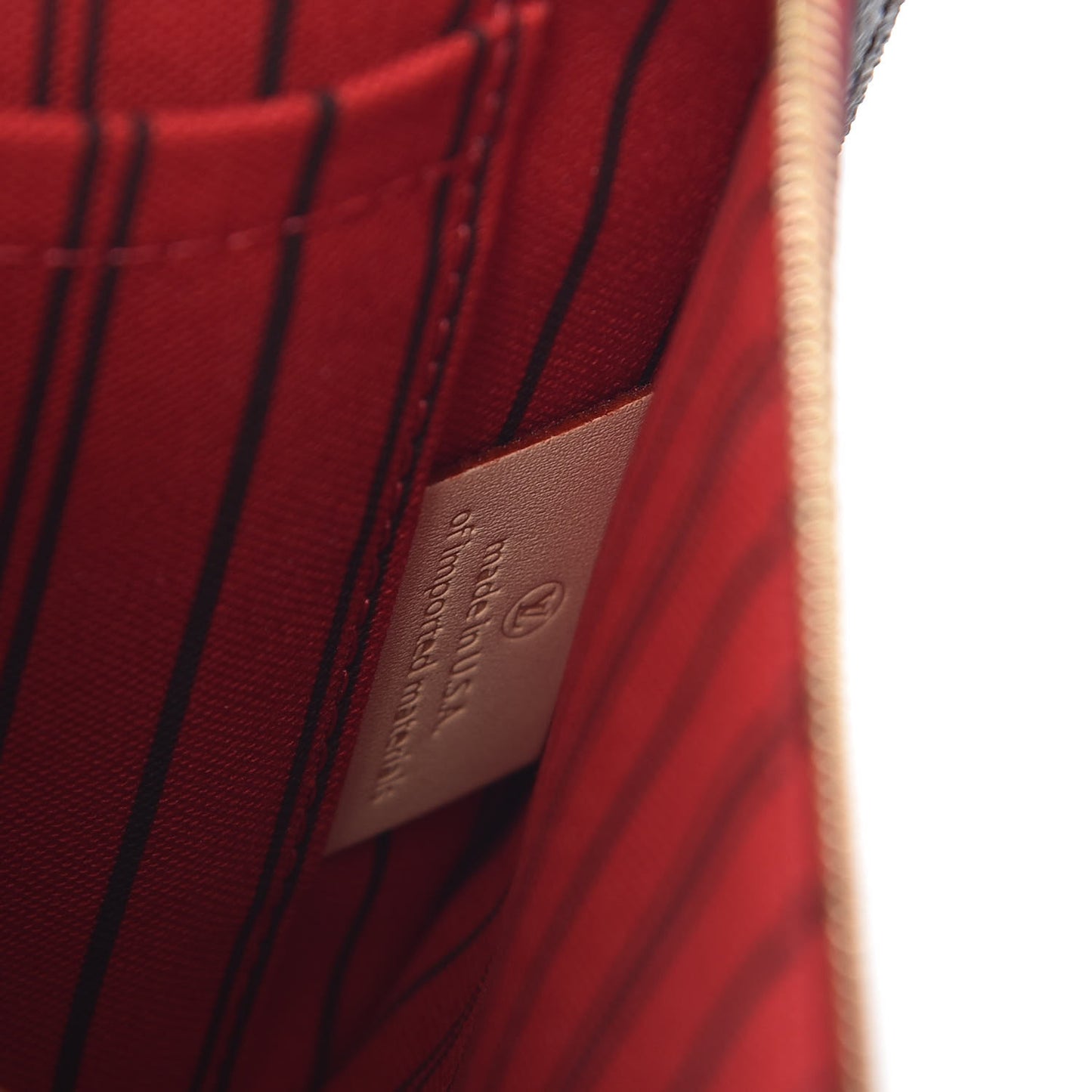 Monogram Neverfull MM GM Pochette Cherry