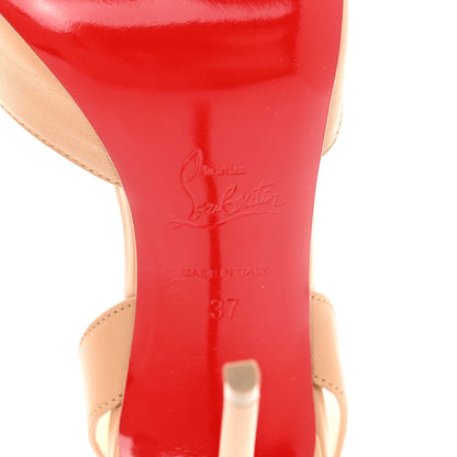 Christian Louboutin Kid O Kate Slingback 100 Pumps 37 Nude 6 of 8