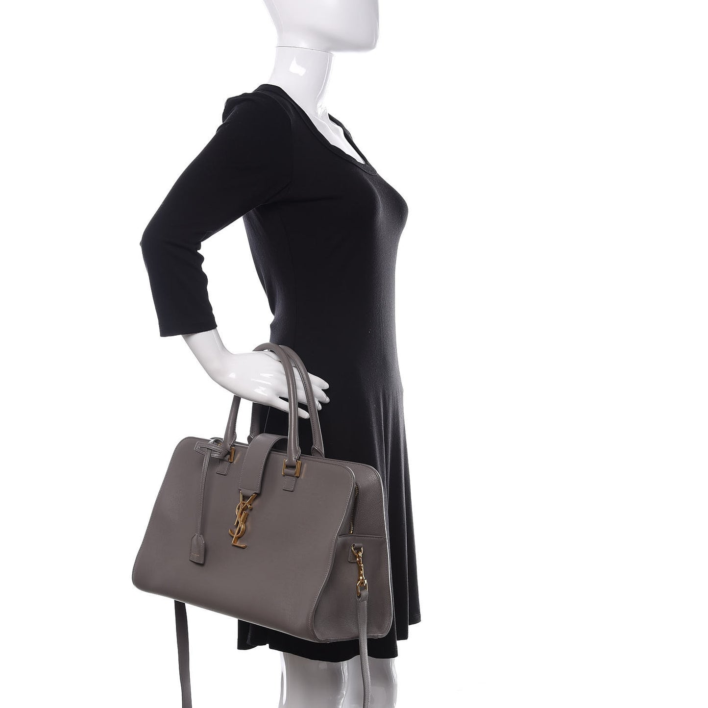 Smooth Calfskin Medium Monogram Cabas Fog