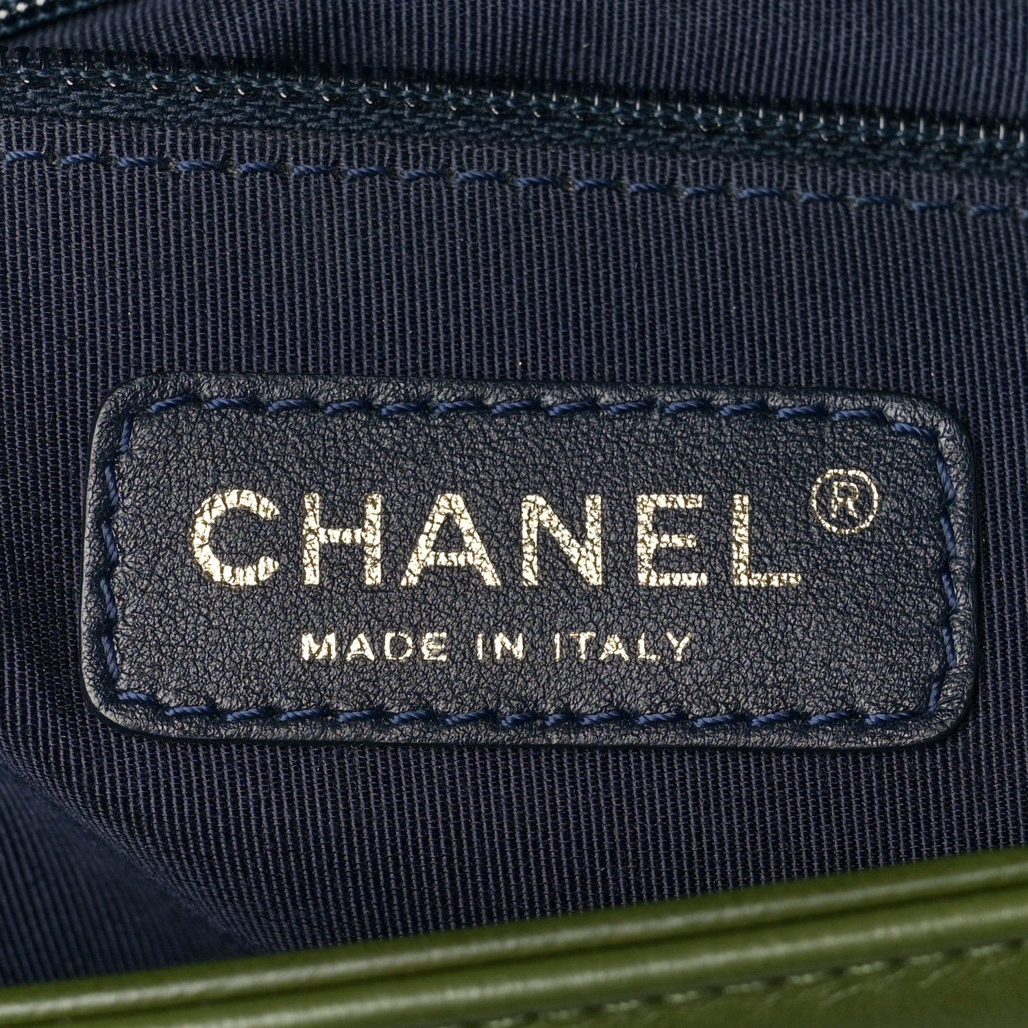 Chanel Velvet Tweed Large Boy Flap Green 6 of 12
