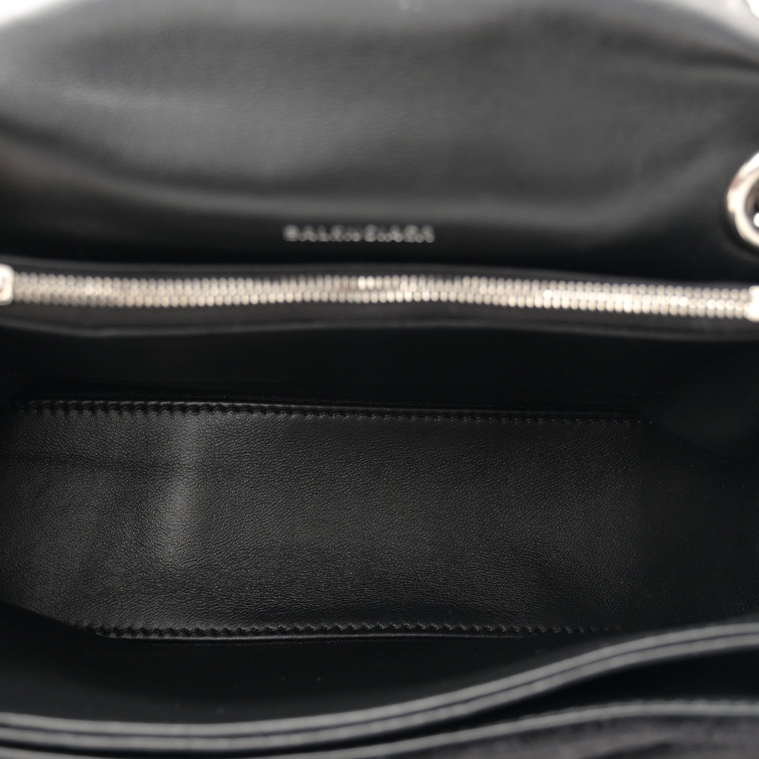 Balenciaga Velvet Quilted Small Crush Chain Bag Black 5 of 9