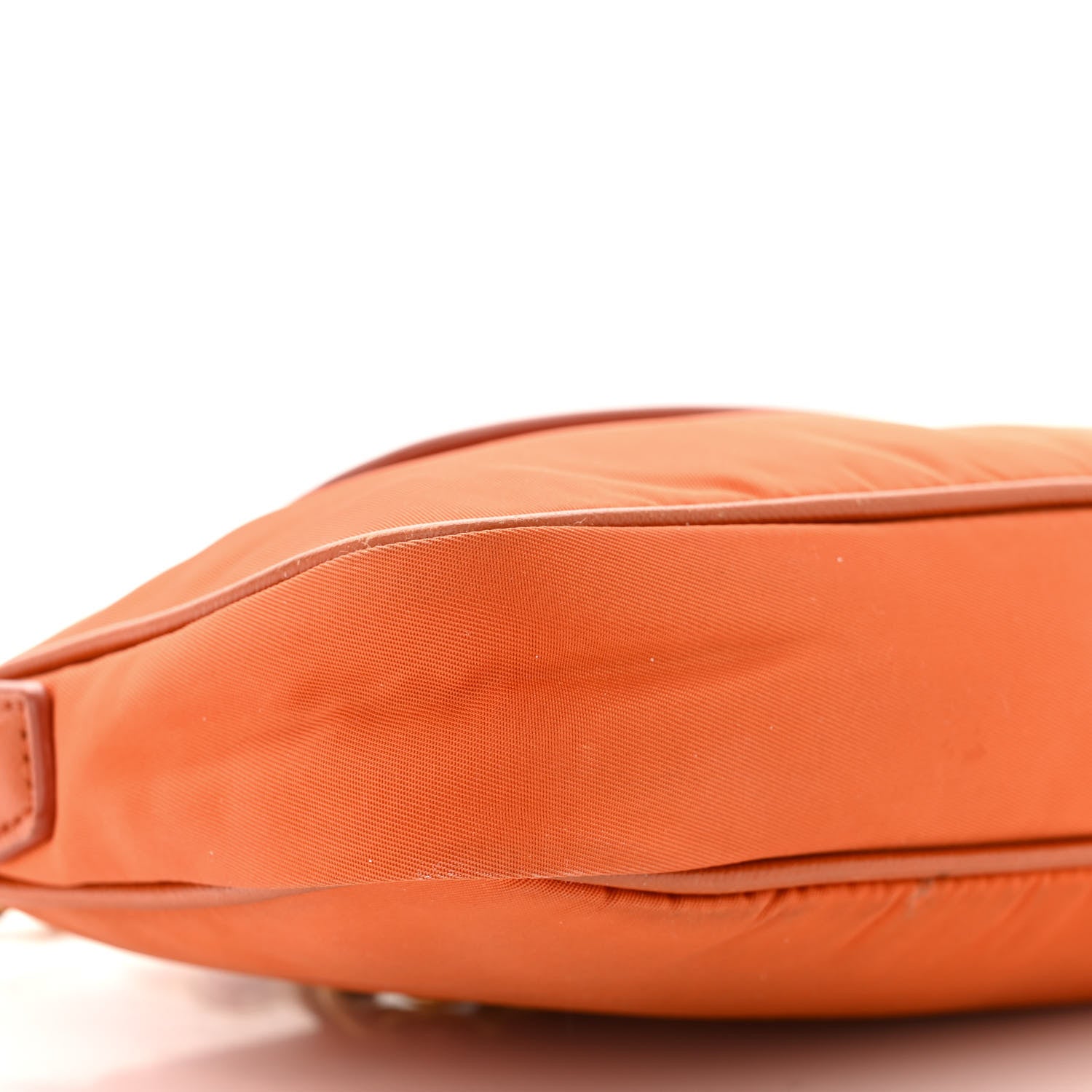 Prada Tessuto Nylon Saffiano Crossbody Bag Papaya 10 of 14