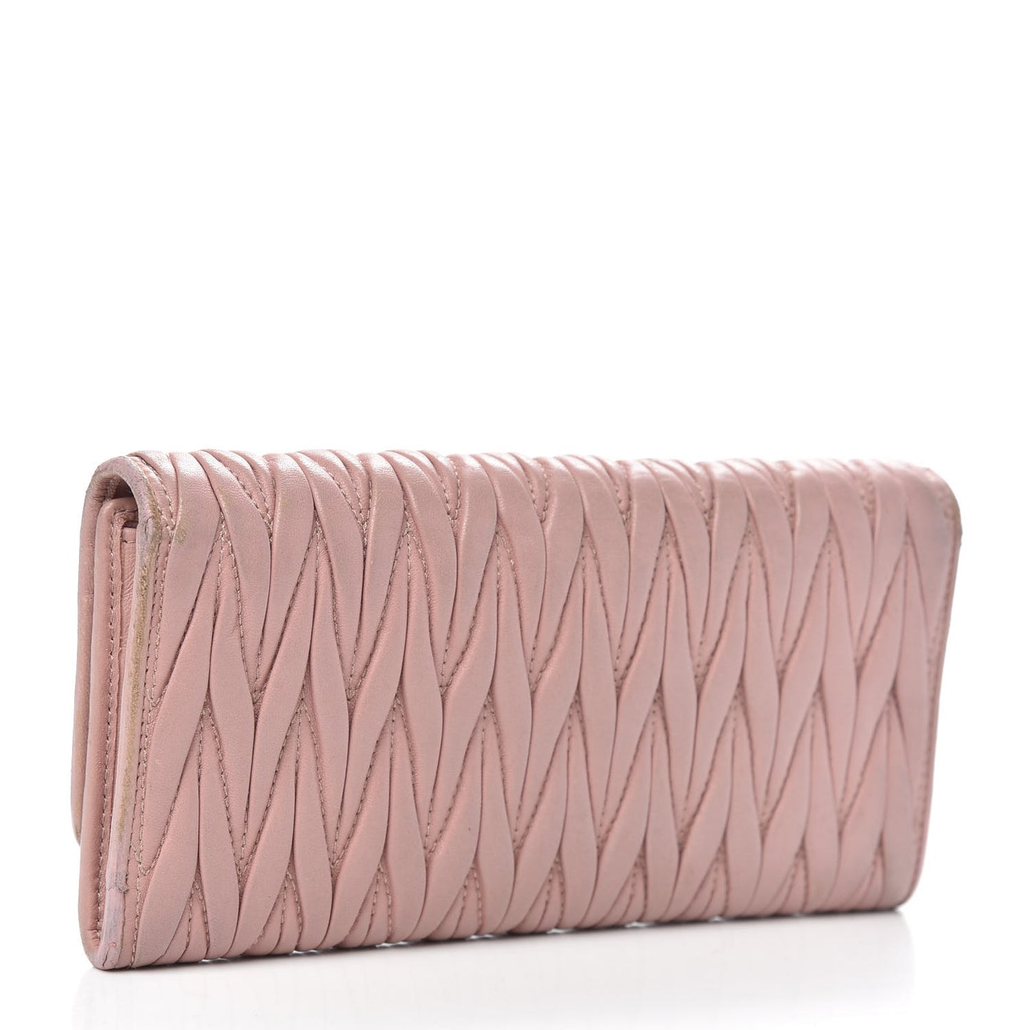 Nappa Matelasse Flap Wallet Orchidea