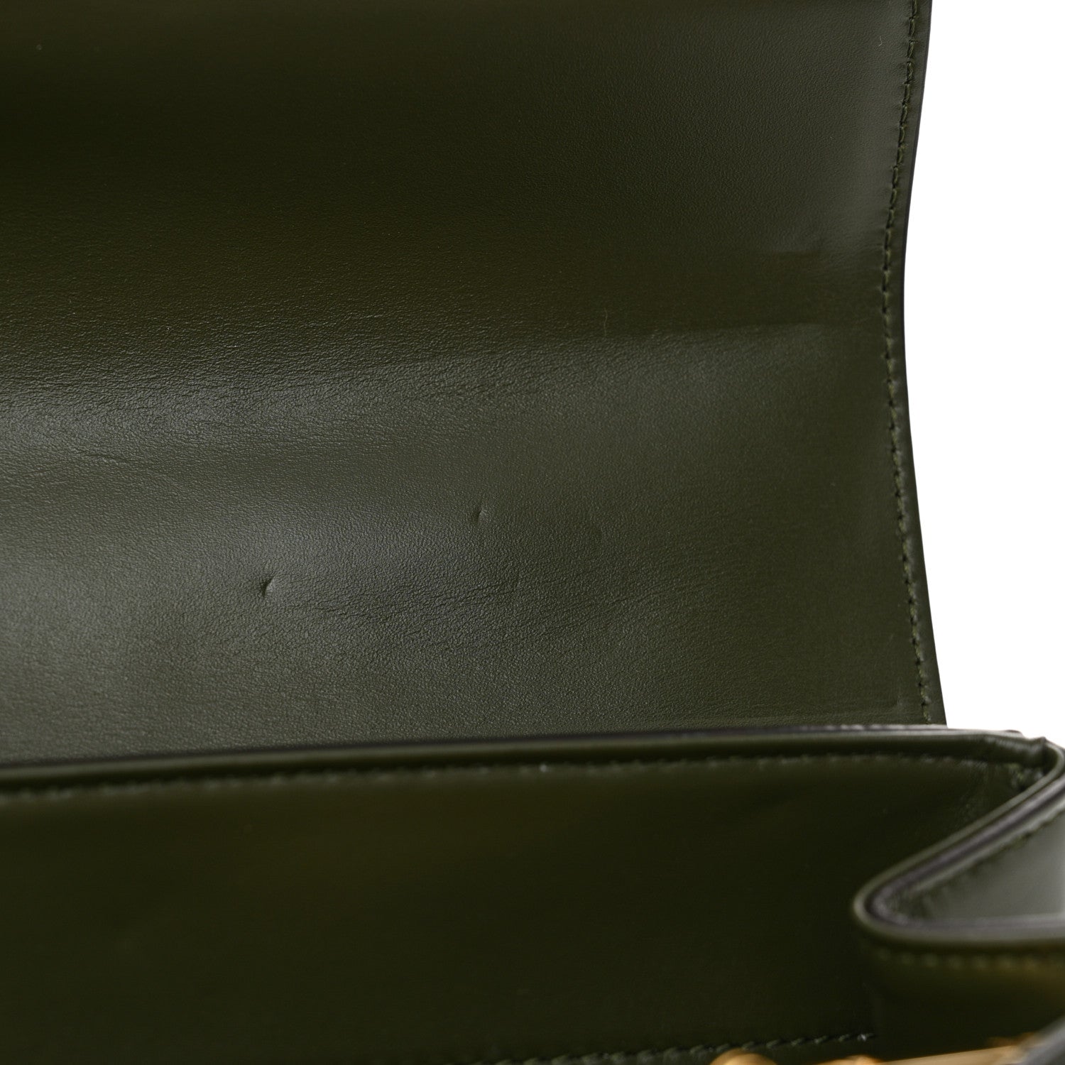 Celine Satinated Calfskin Medium 16 Top Handle Bag Khaki 12 of 12