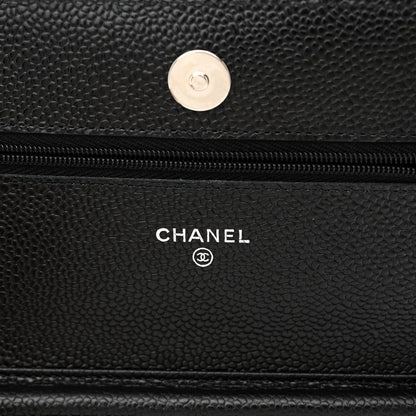 Chanel Caviar Quilted Wallet on Chain WOC Black 6 of 12