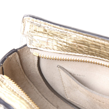 Chloe Metallic Calfskin Lambskin Suede Mini Pixie Signature Belt Bag Gold 8 of 10