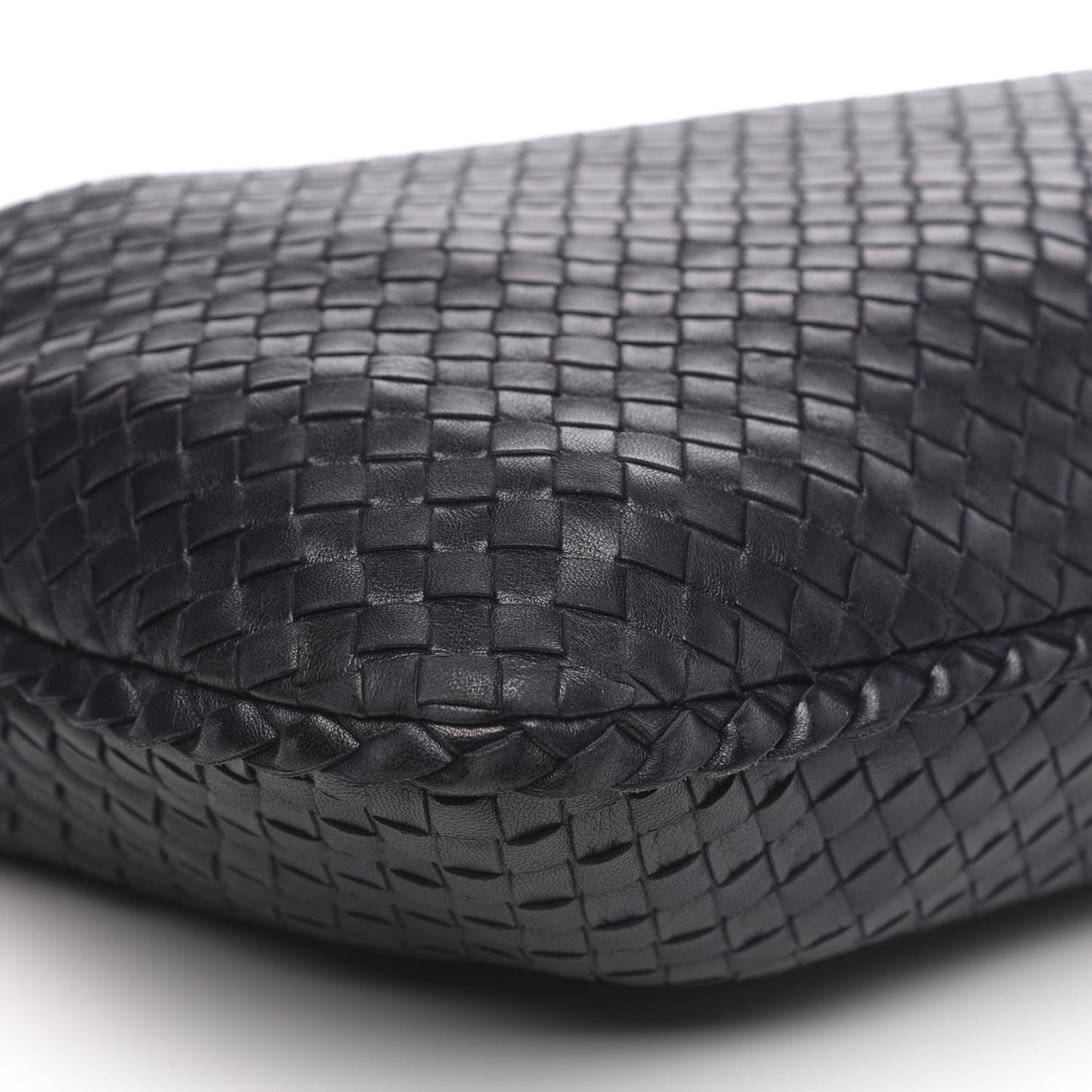 Nappa Intrecciato Large Veneta Hobo Black