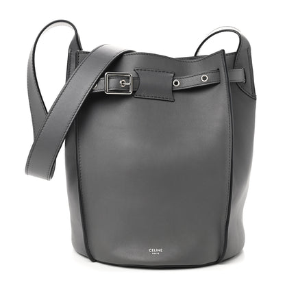 Celine Smooth Calfskin Long Strap Big Bucket Bag Grey 1 of 9