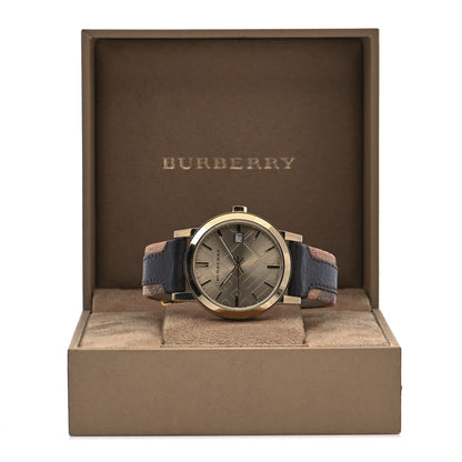 Burberry Stainless Steel Calfskin 38mm Quartz Watch Champagne BU9032 5 of 5