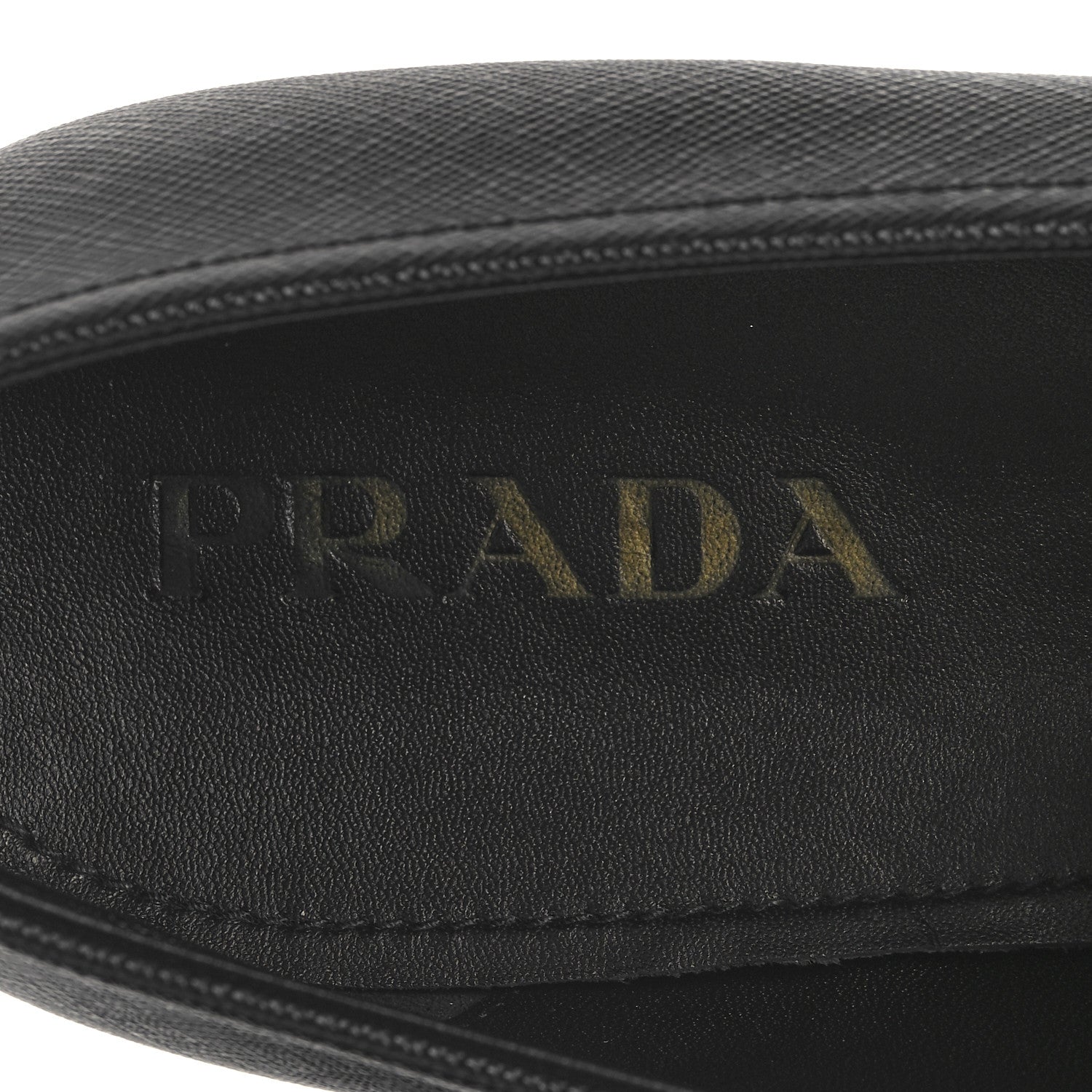 Prada Saffiano Mens Penny Loafers 9 Black 9 of 10