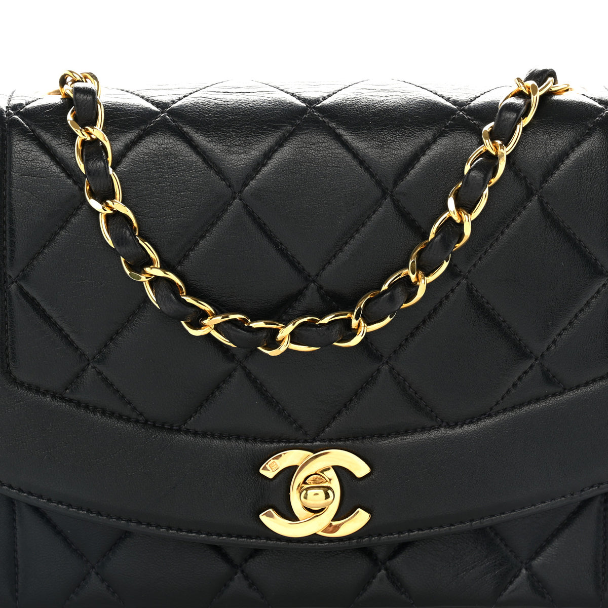 Chanel Lambskin Quilted Small Single Flap Black 9 of 11
