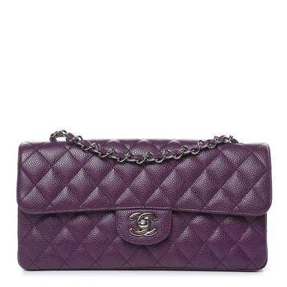 Chanel Caviar Quilted East West Flap Purple 1 of 12