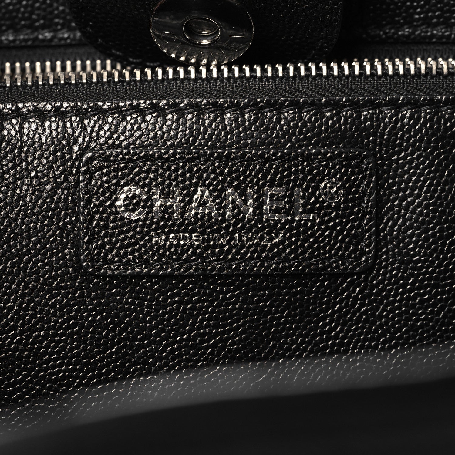 Chanel Caviar Stitched Medium Lady Coco Shopping Tote Black 6 of 11